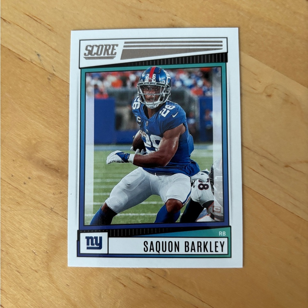 🏈 3/$10 🏈 SAQUON BARKLEY 2022 Panini Score Football Trading Card # 235